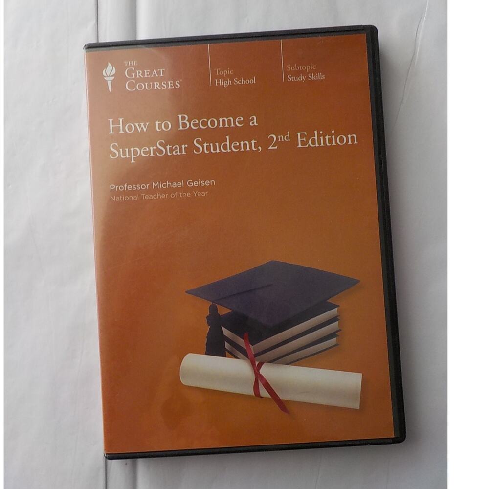 The Great Courses High School How to SuperStar Student Michael Geisen 3 Disc Set